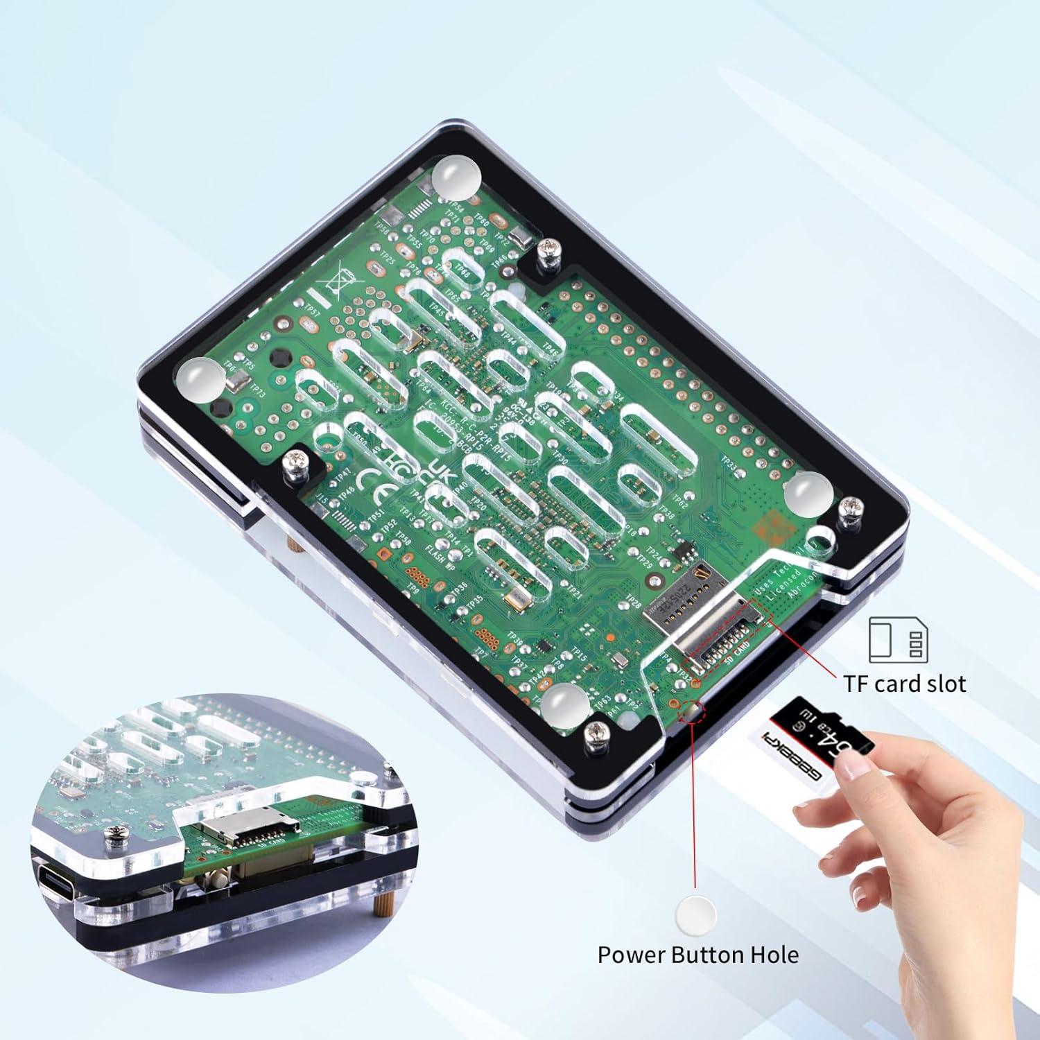 Funda DVOZVO 5 Capas con Enfriador Activo para Raspberry Pi 5