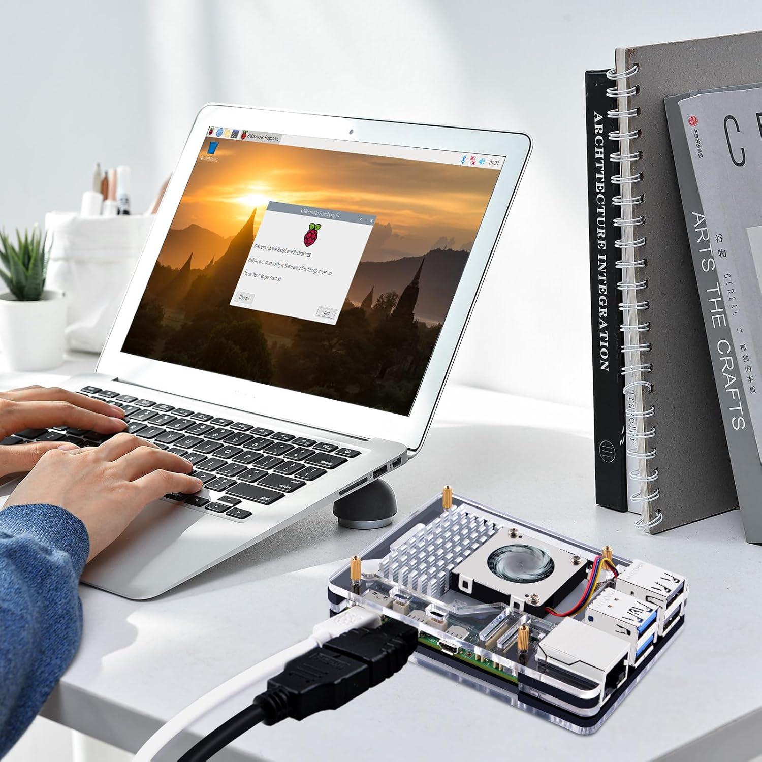 Funda DVOZVO 5 Capas con Enfriador Activo para Raspberry Pi 5