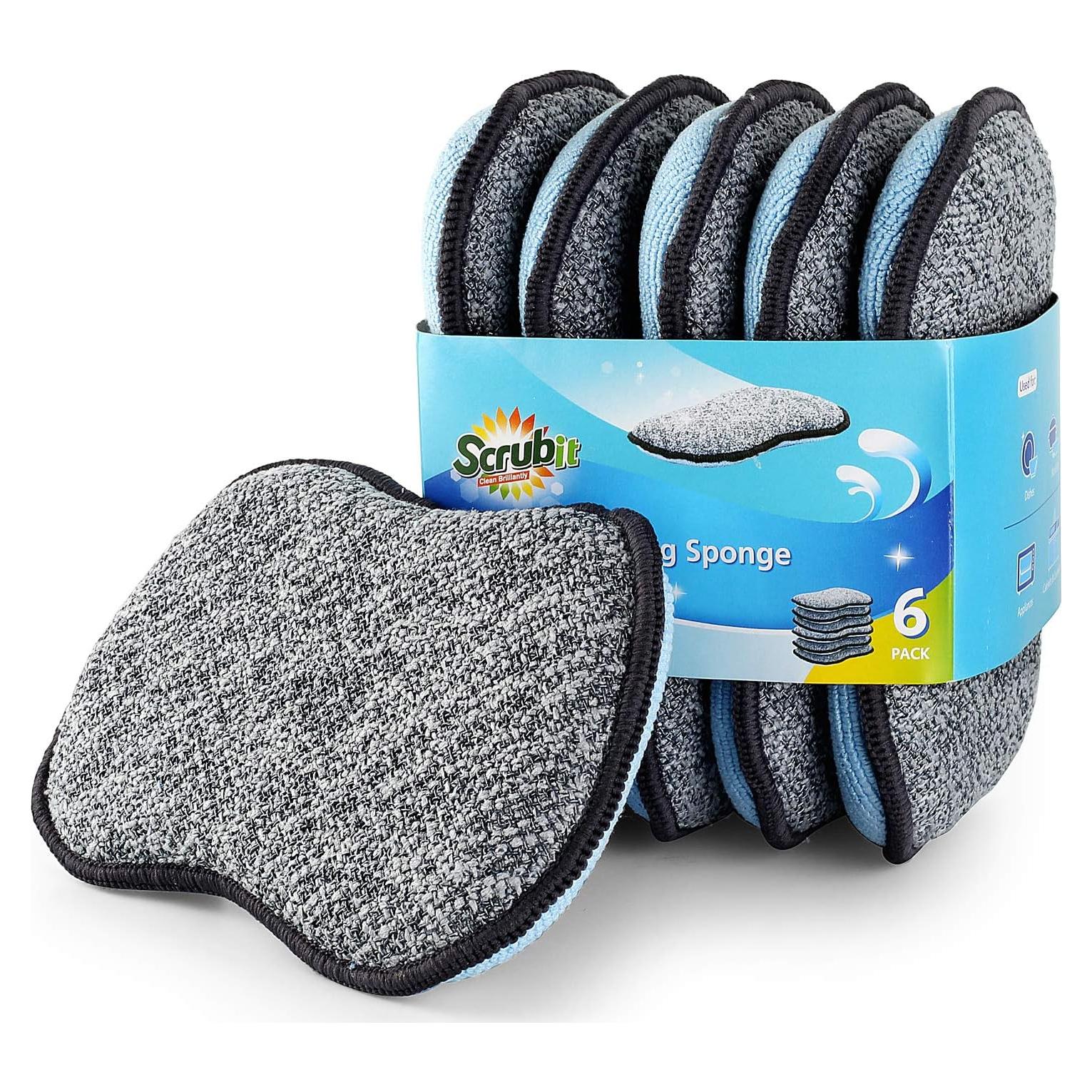 Esponjas de Limpieza Multiusos Scrub-it - Paquete de 6 Grande