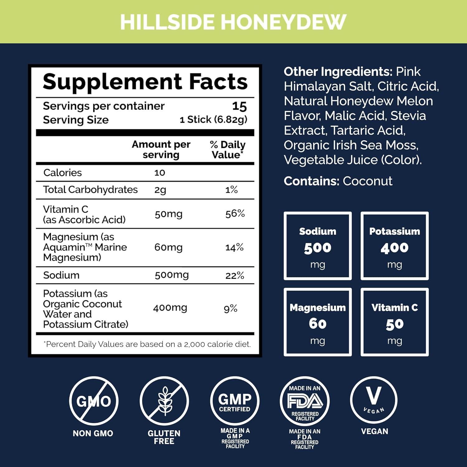 Paquete de Polvo de Electrolitos Voli Melón de Miel 15 Unidades