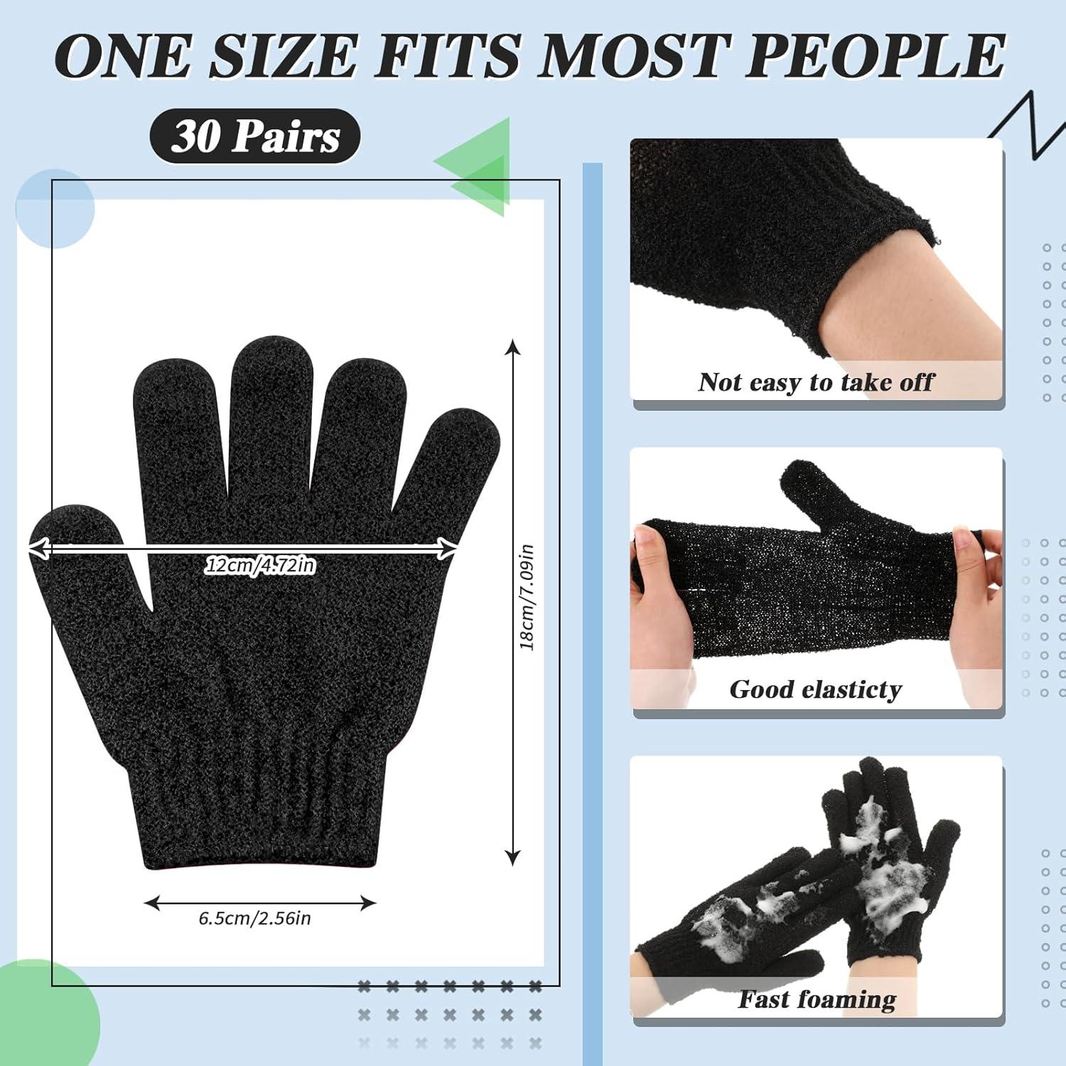 Guantes Exfoliantes Ramede 30 Pares Nylon Ducha Colorido