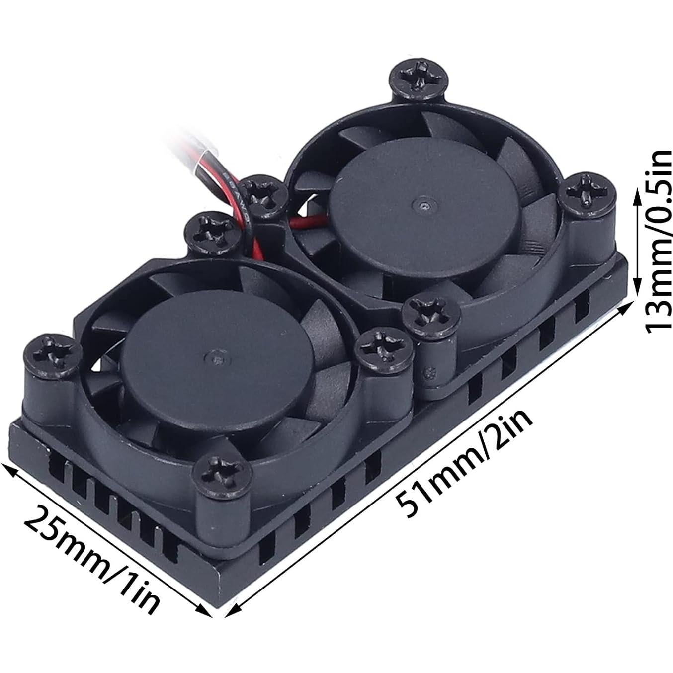 Ventilador de Refrigeración Walfront para Raspberry Pi 3B/4B - Alta Velocidad y Bajo Ruido