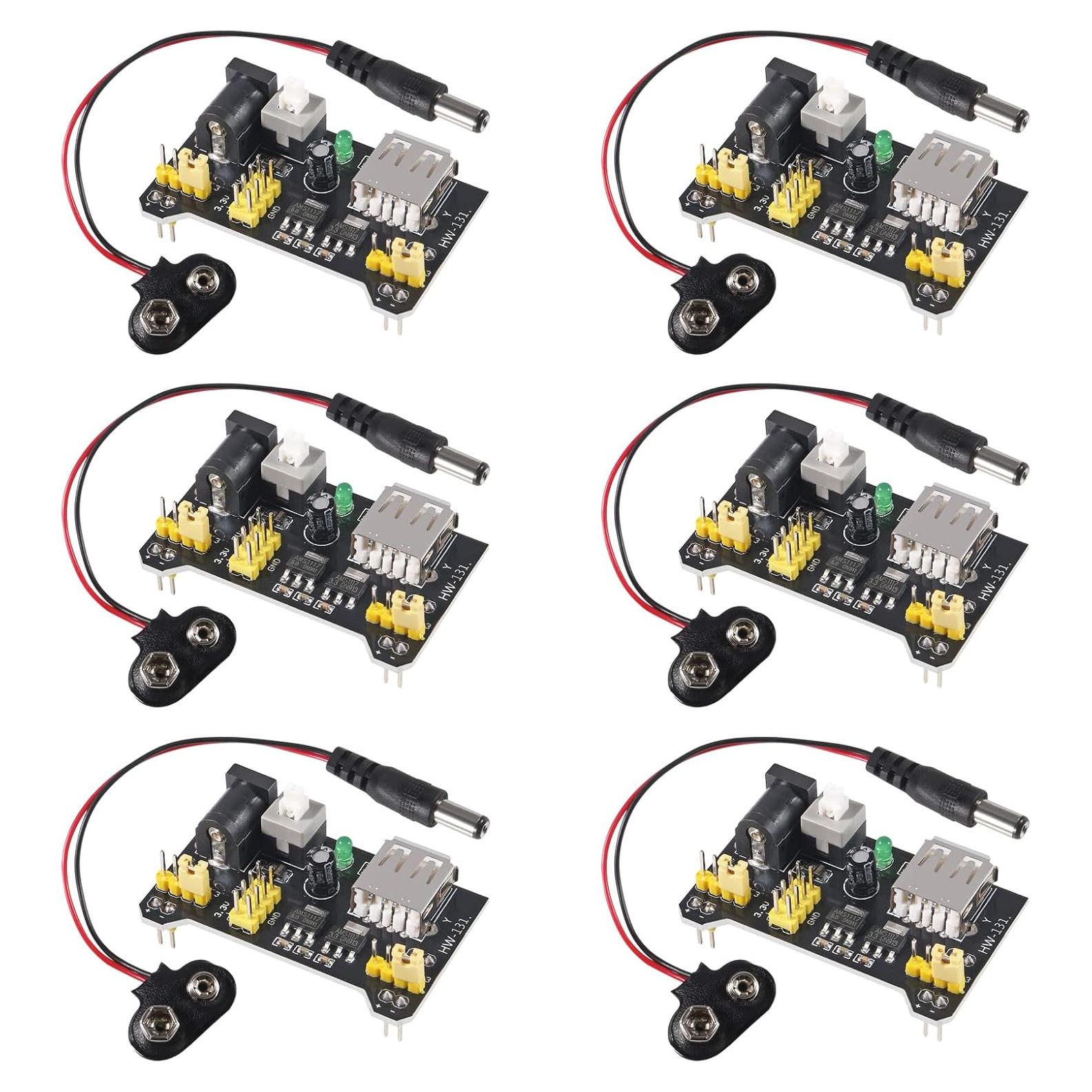 Módulo de Suministro de Energía AITIAO MB102 3.3V/5V con Clips