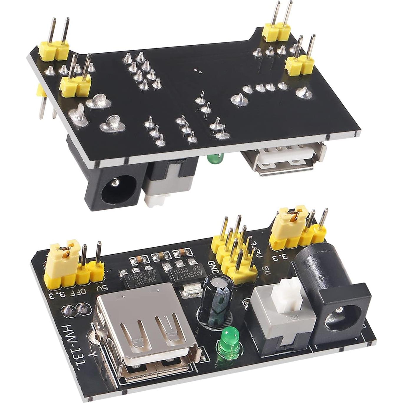Módulo de Suministro de Energía AITIAO MB102 3.3V/5V con Clips