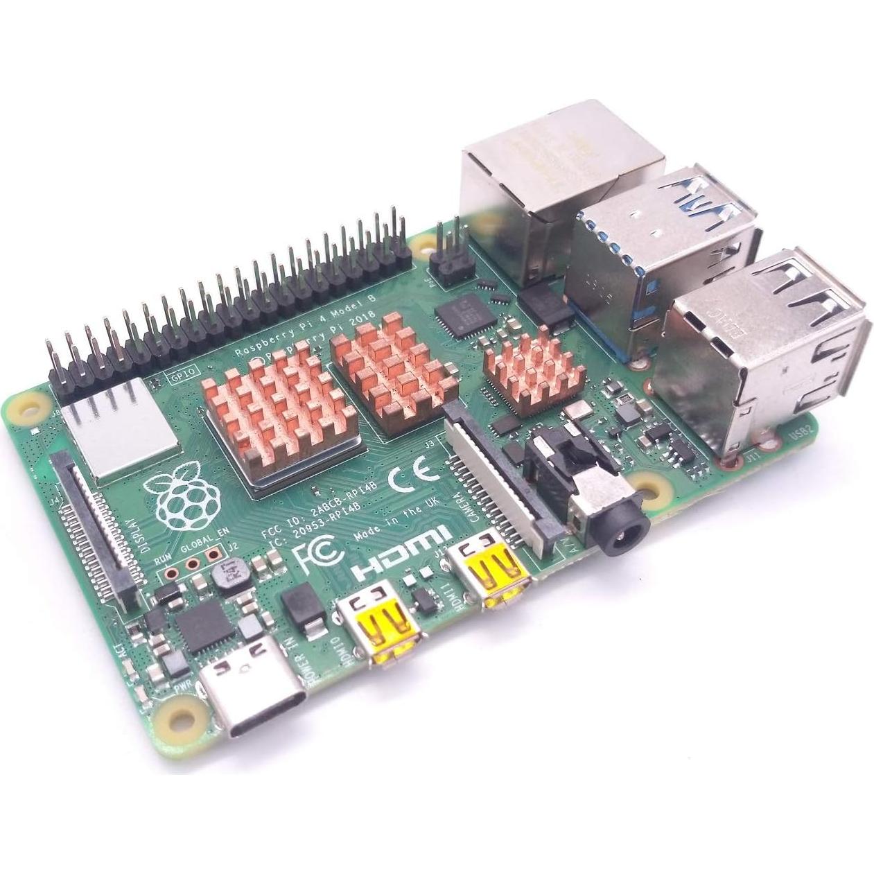 Kit Disipadores Cobre Easycargo para Raspberry Pi 4 y 3B+