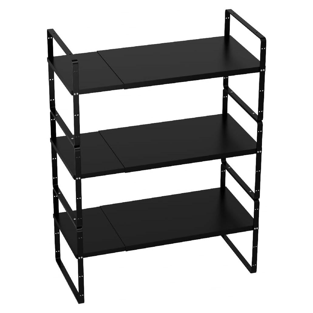Organizador Expandible Slideep para Cocina 3 Estantes Negro