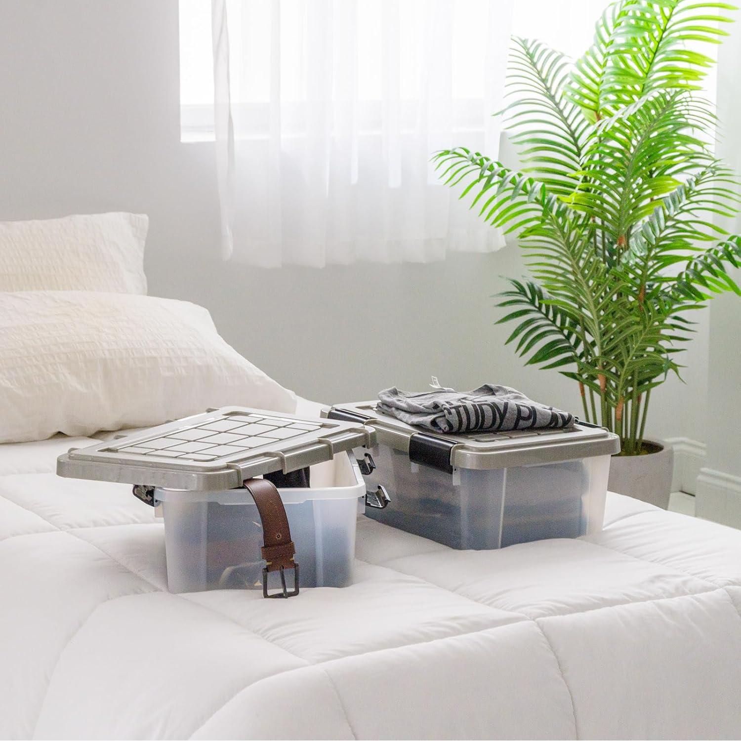 Contenedores de Almacenamiento IRIS USA 16 Qt - 3 Paquete