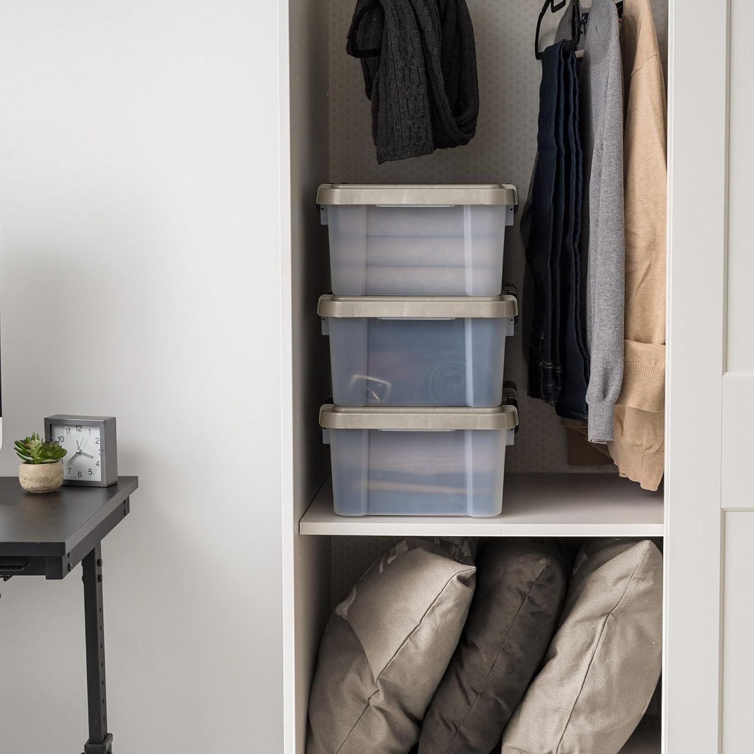 Contenedores de Almacenamiento IRIS USA 16 Qt - 3 Paquete