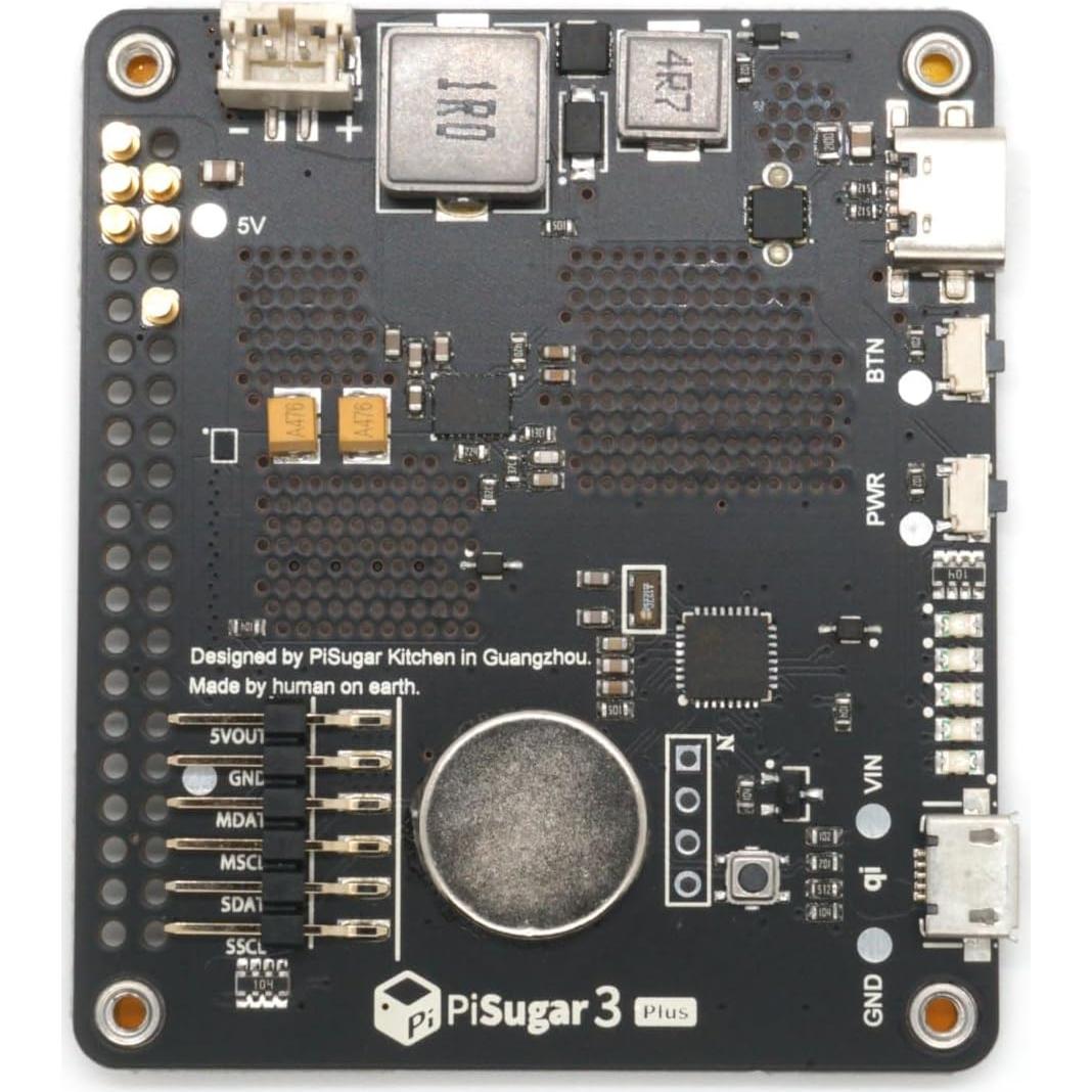 Placa de Expansión PiSugar 3 Plus para Raspberry Pi 3B/4B
