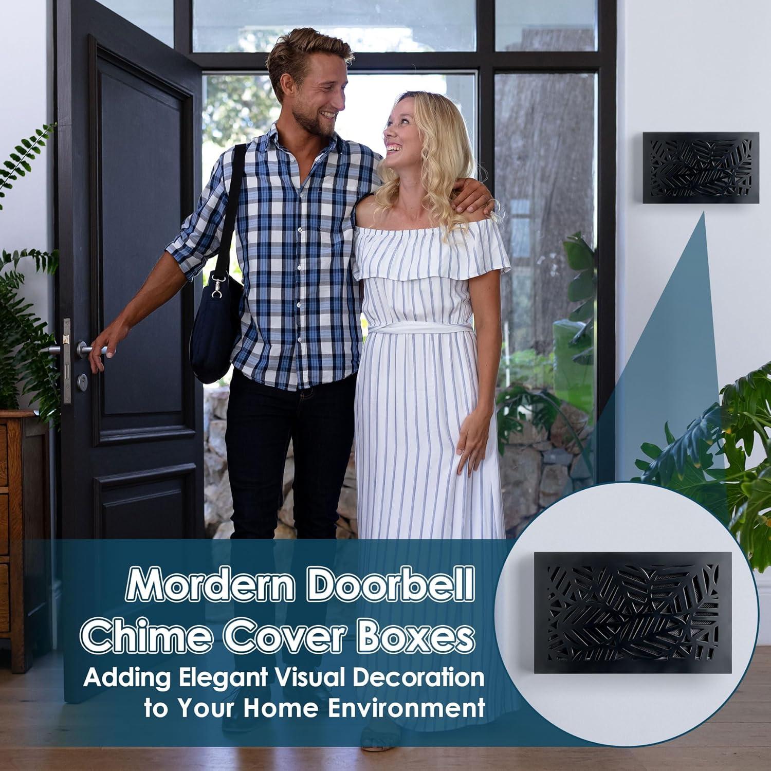 Caja de Cubierta de Timbre Saillong de Madera Negra 24.4x15.2cm