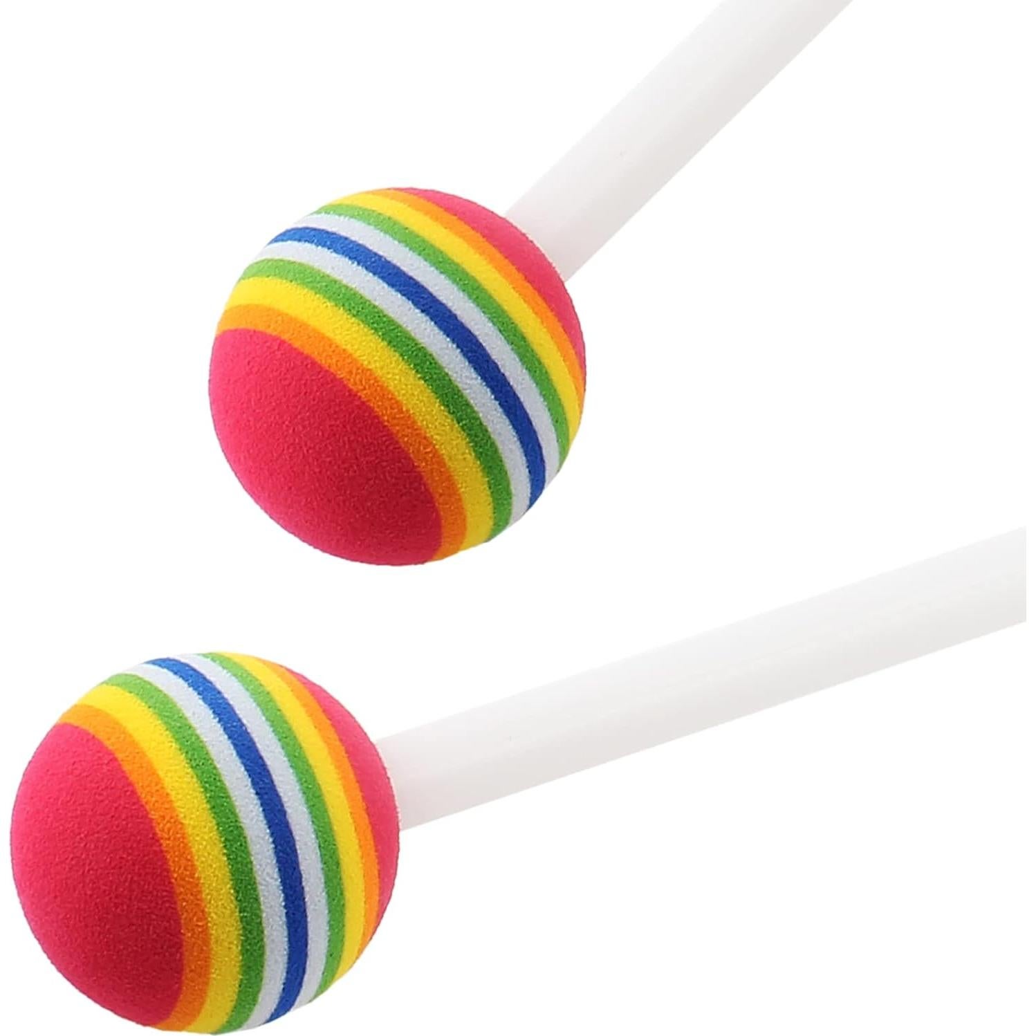 2 Piezas Martillo de Tambor Jiozermi 21 cm Fieltro Antideslizante