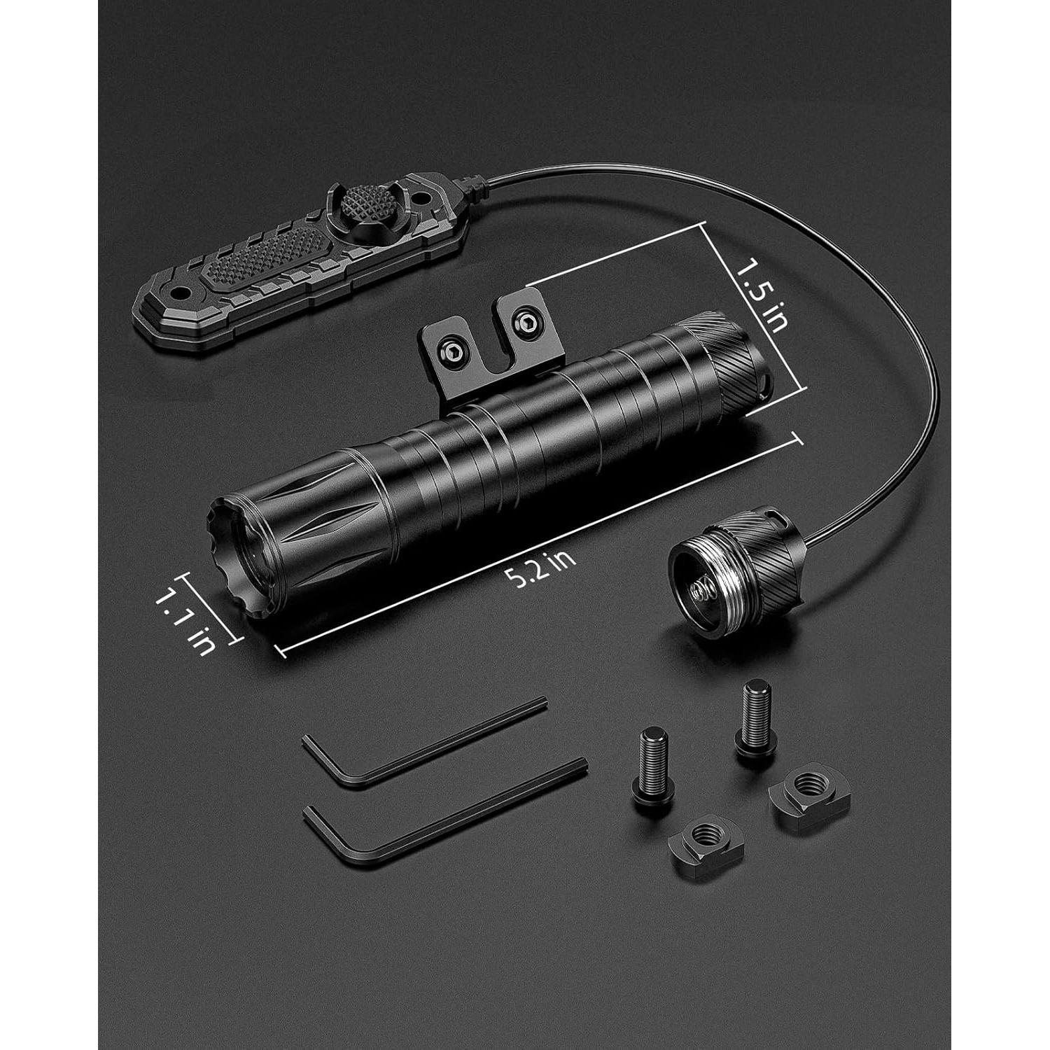 Linterna Táctica EZshoot 1800 Lúmenes para Rifle Mlok