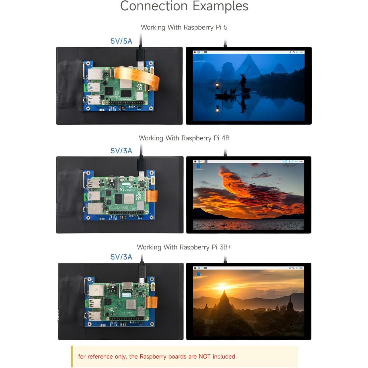 Pantalla Táctil Capacitiva IPS 8" Waveshare 1280x800 DSI