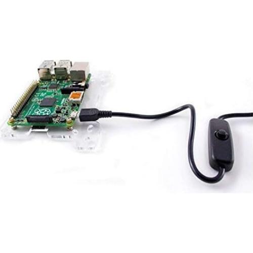Carcasa C4Labs Hielo Negro para Raspberry Pi 3B+, 3, 2, B+