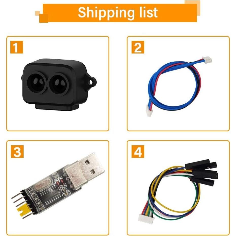 Sensor LiDAR TF-Luna SmartFly 0.2-8m Precisión 6cm