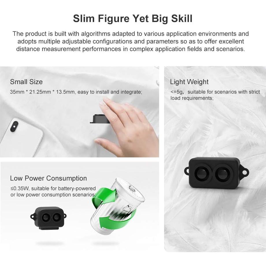 Sensor LiDAR TF-Luna SmartFly 0.2-8m Precisión 6cm