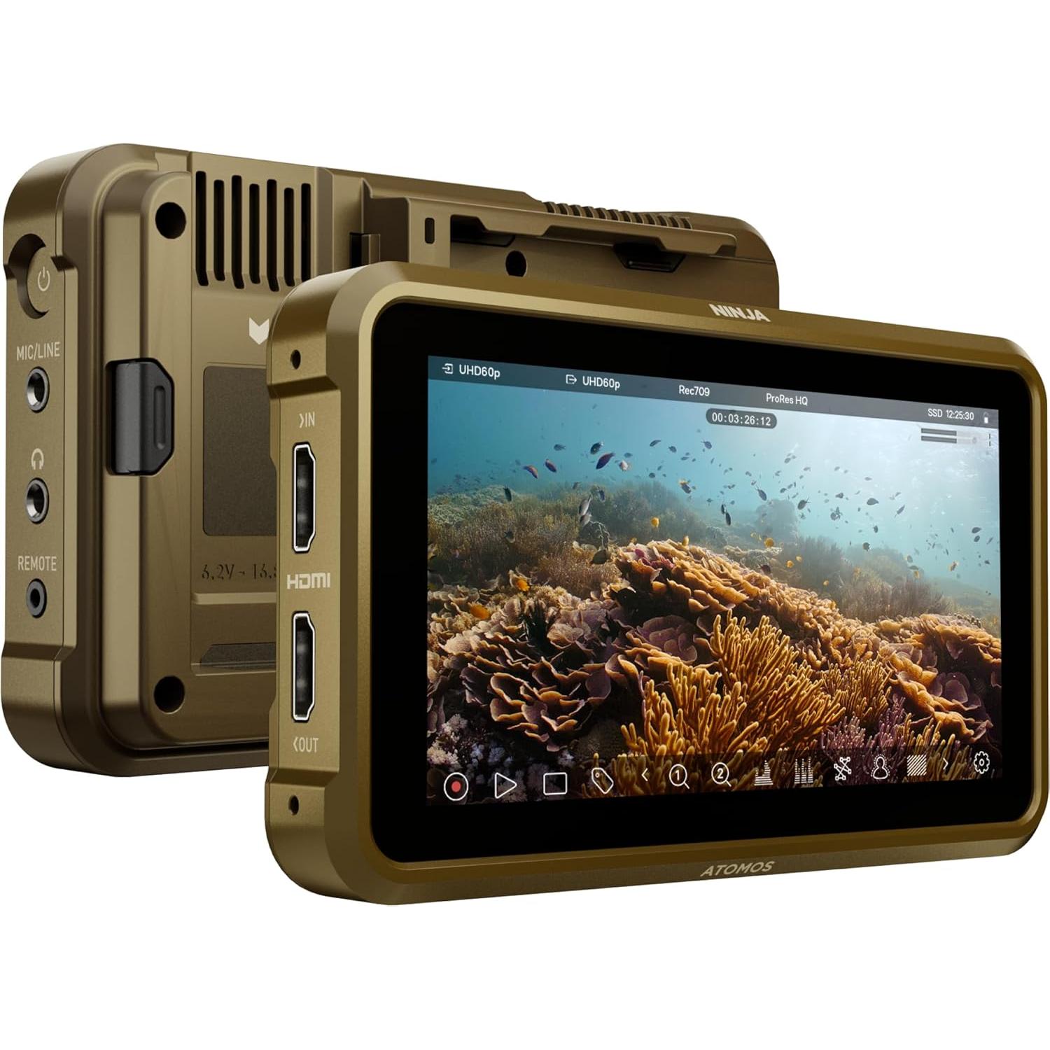 Monitor de Grabación HDMI 4K Atomos Ninja 5.2" con Batería