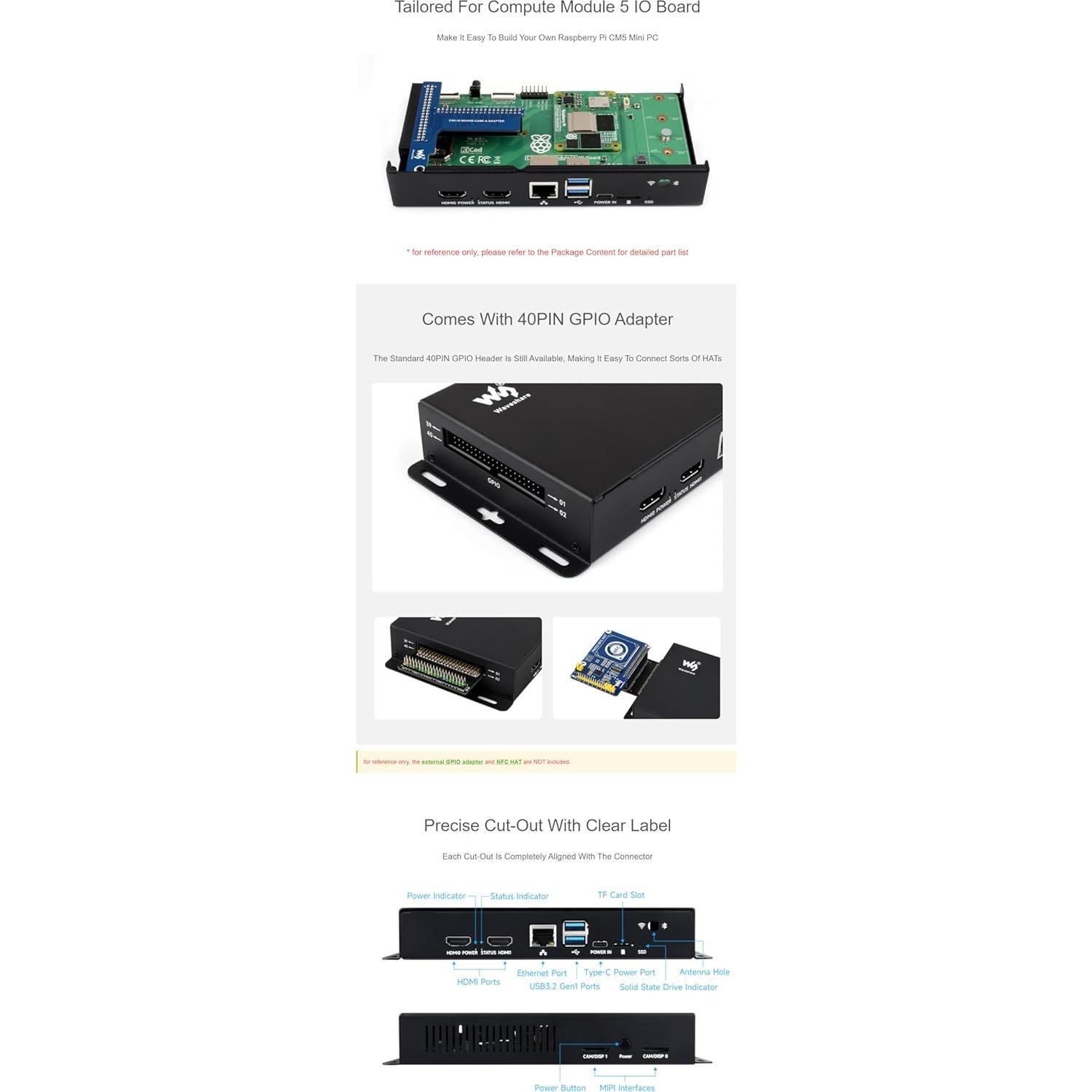 Caja de Metal para Raspberry Pi 5 Coolwell con Ventilador