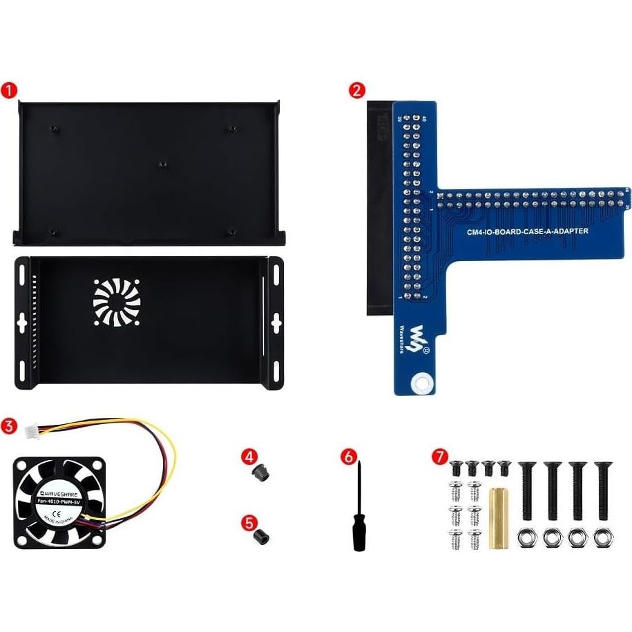 Caja de Metal para Raspberry Pi 5 Coolwell con Ventilador