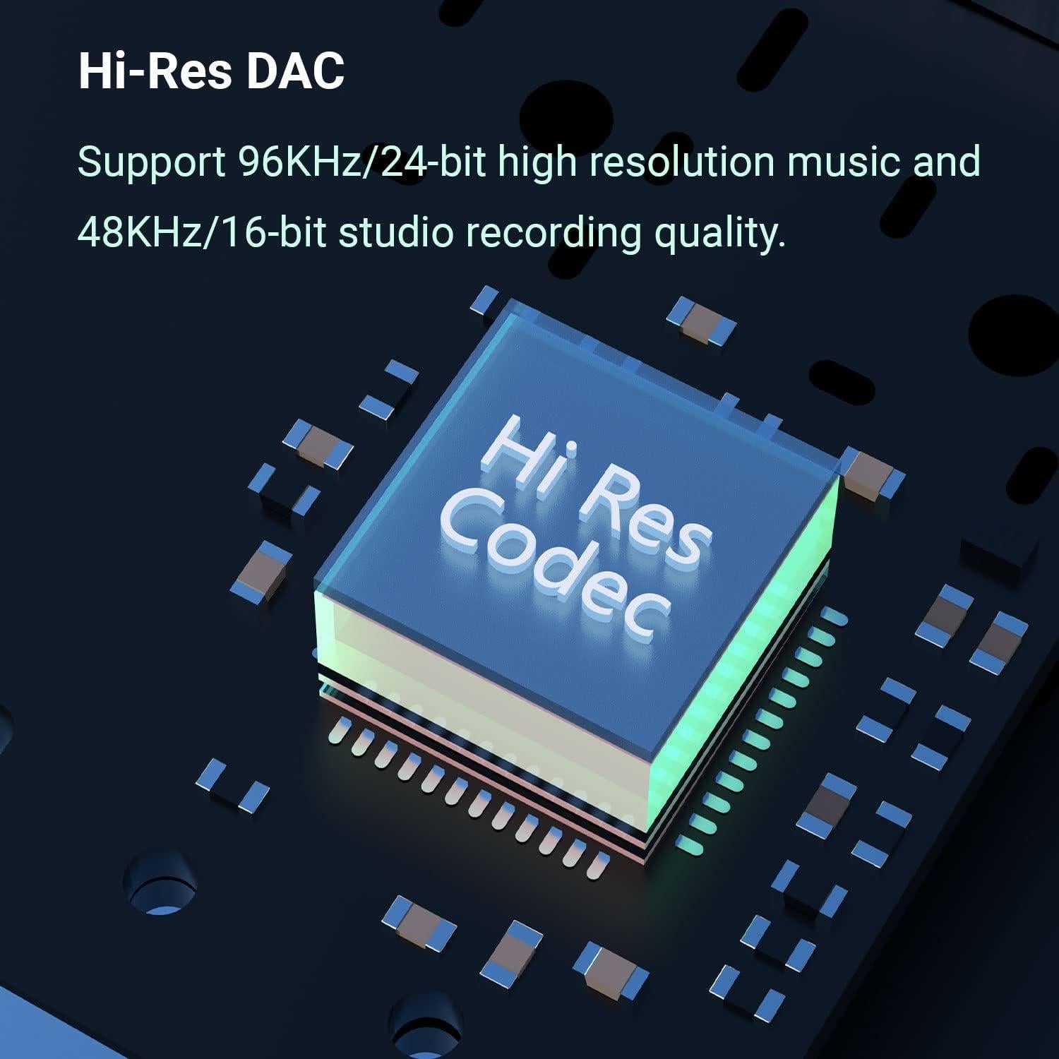 Adaptador de Sonido Estéreo USB Cubilux 96KHz/24bit para PC y PS5