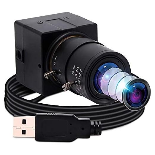 Cámara Web USB 8MP ALPCAM Full HD 3264x2448 Lente Zoom 2.8-12mm