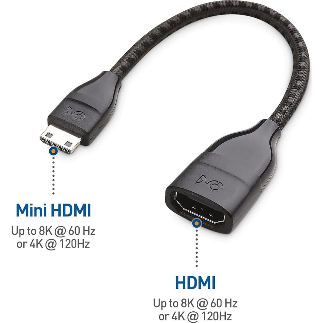 Adaptador Mini HDMI a HDMI Cable Matters 8K 60Hz - 2 Pack