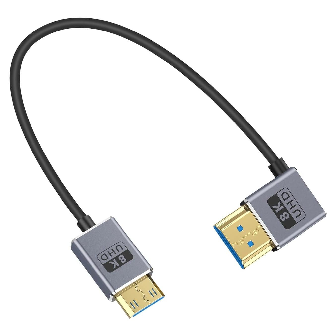 Cable HDMI Coaxial 8K a Mini HDMI Duttek 30cm 48Gbps
