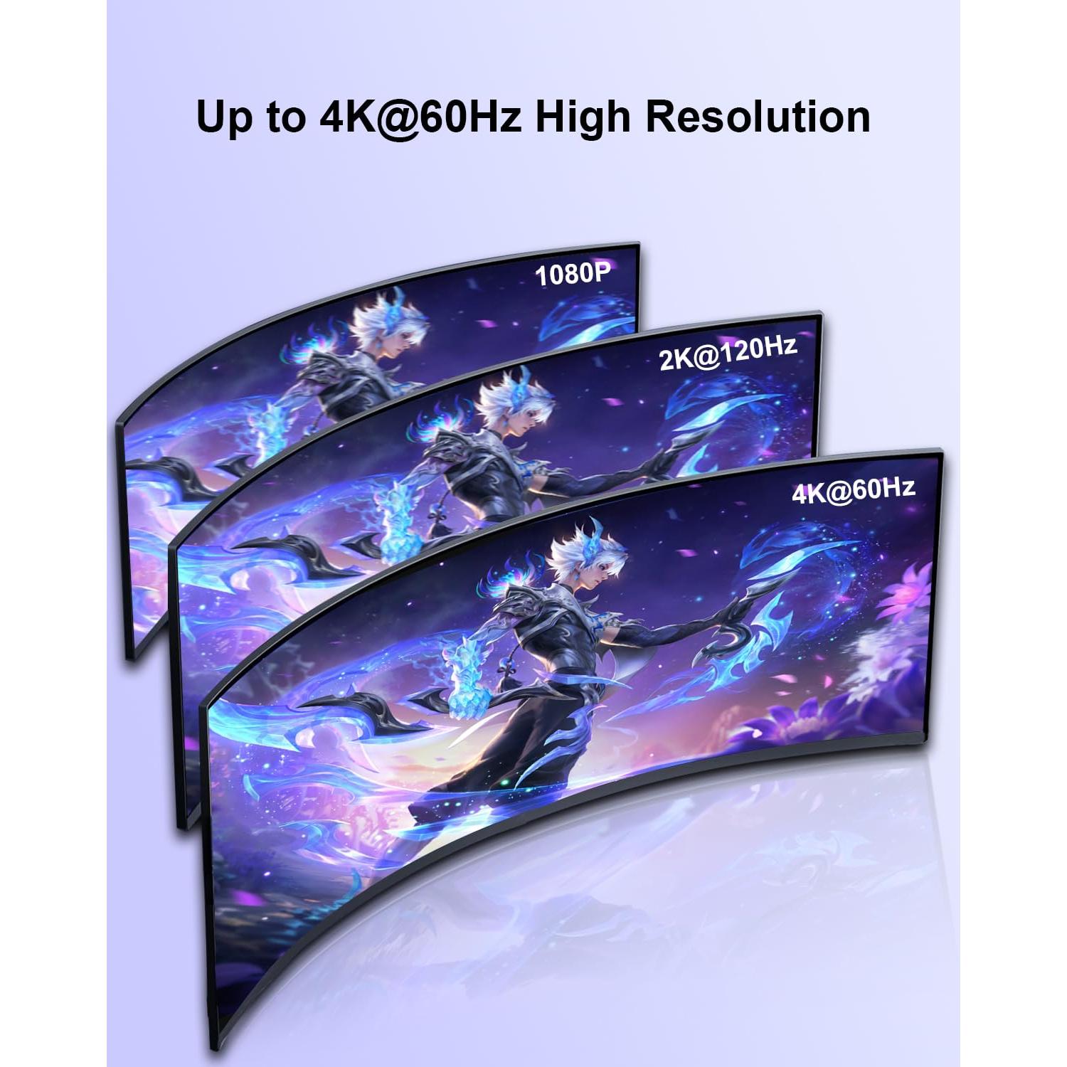 Cable Micro HDMI a Mini HDMI 0.91m KELink 18Gbps 8K 60Hz