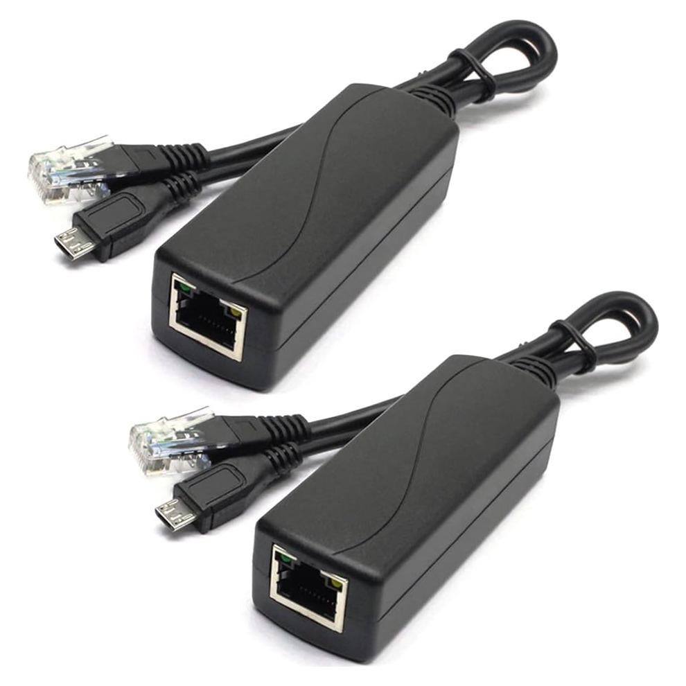 Divisor PoE Activo ANVISION 5V 2.4A 2-Pack para Raspberry Pi