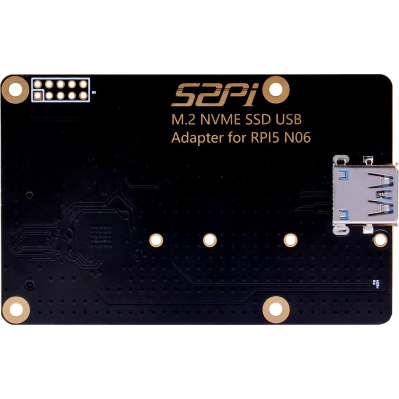 Adaptador USB 3.0 GeeekPi N06 para SSD NVMe M.2 Raspberry Pi 5