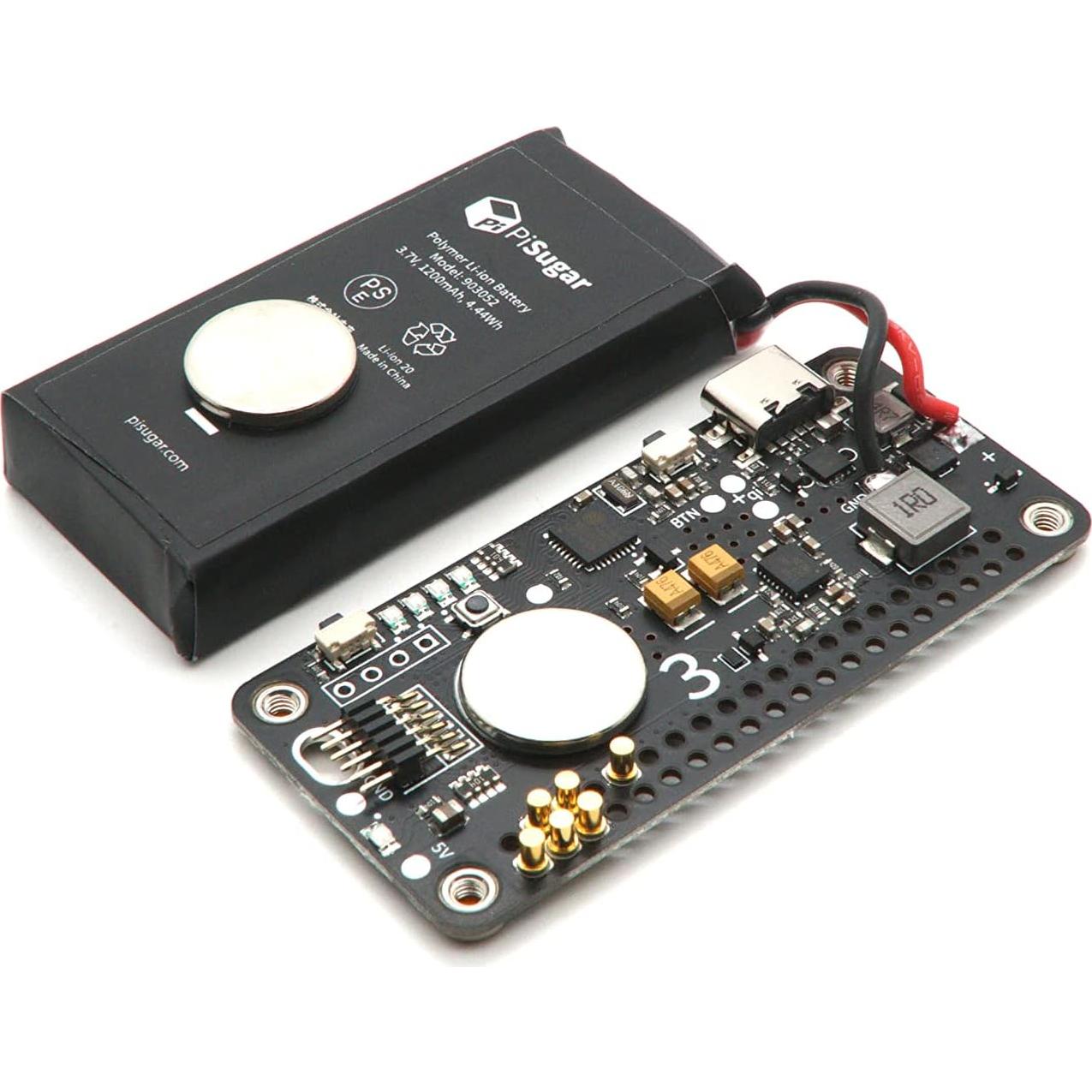 Placa de Gestión de Energía PiSugar 3 1200mAh para Raspberry Pi