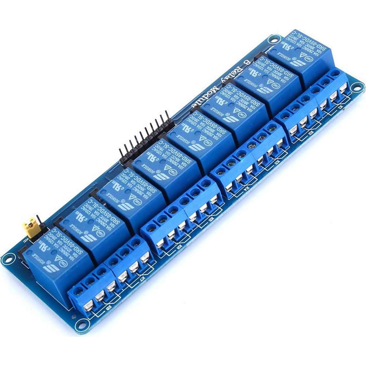Módulo de Relé de 8 Canales Lystin DC 5V 10A para Microcontroladores