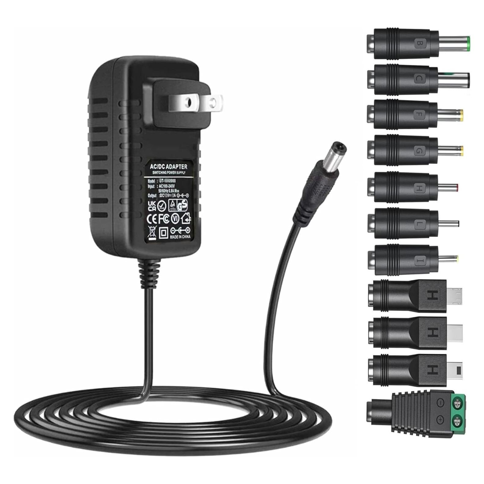 Adaptador de corriente AC-DC 5V 3A Universal con 11 puntas