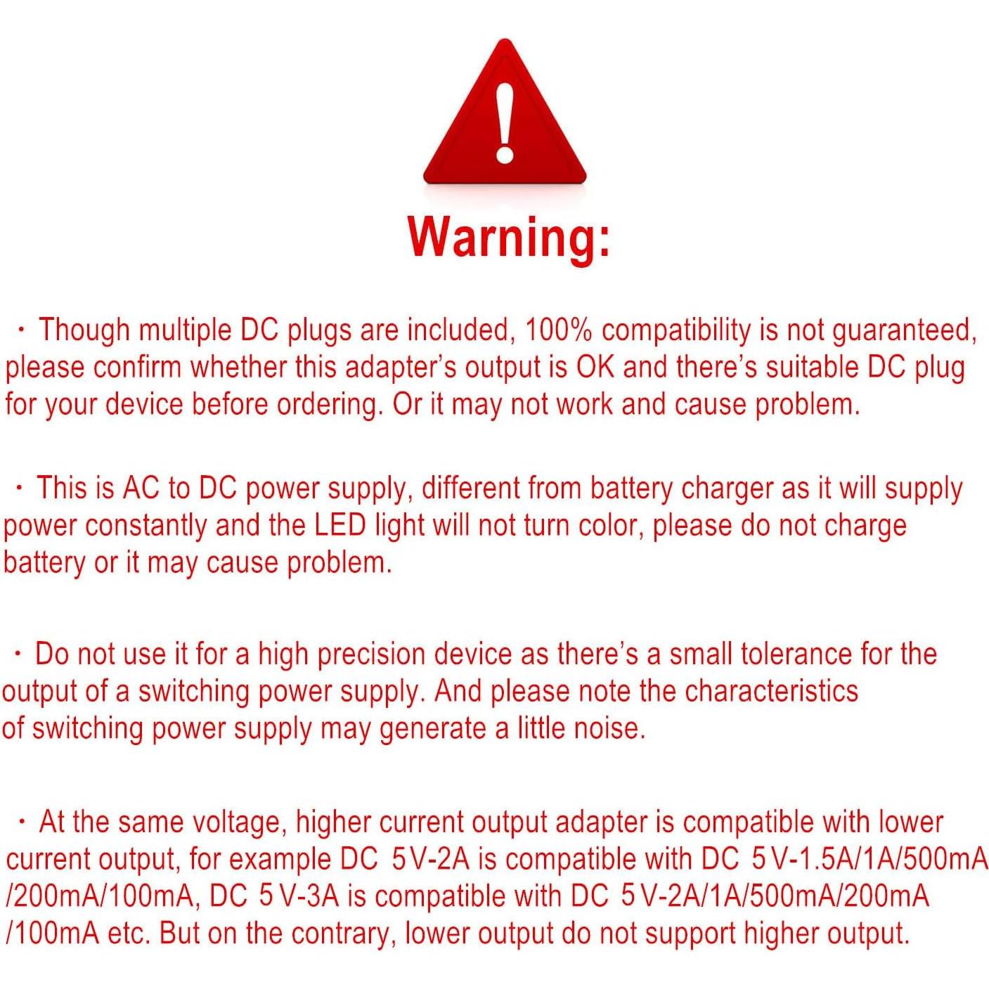 Adaptador de corriente AC-DC 5V 3A Universal con 11 puntas