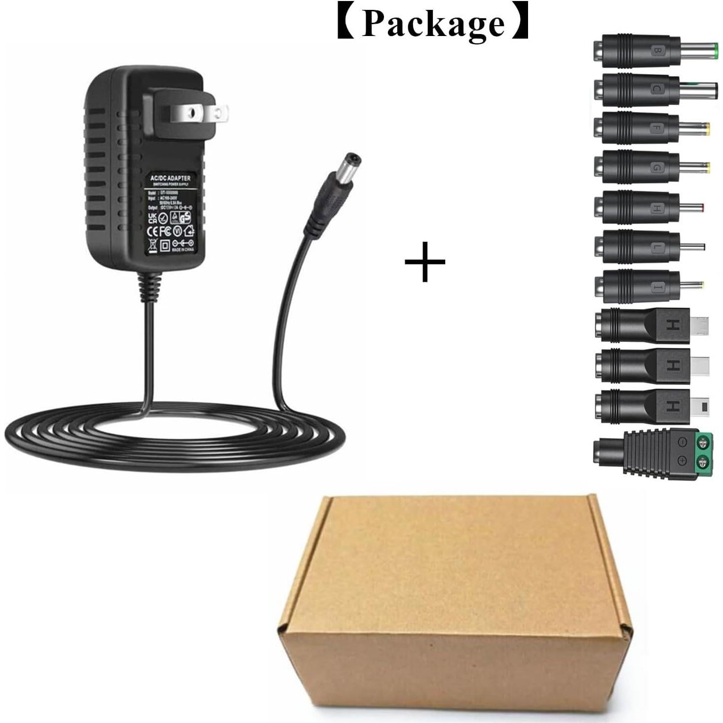 Adaptador de corriente AC-DC 5V 3A Universal con 11 puntas