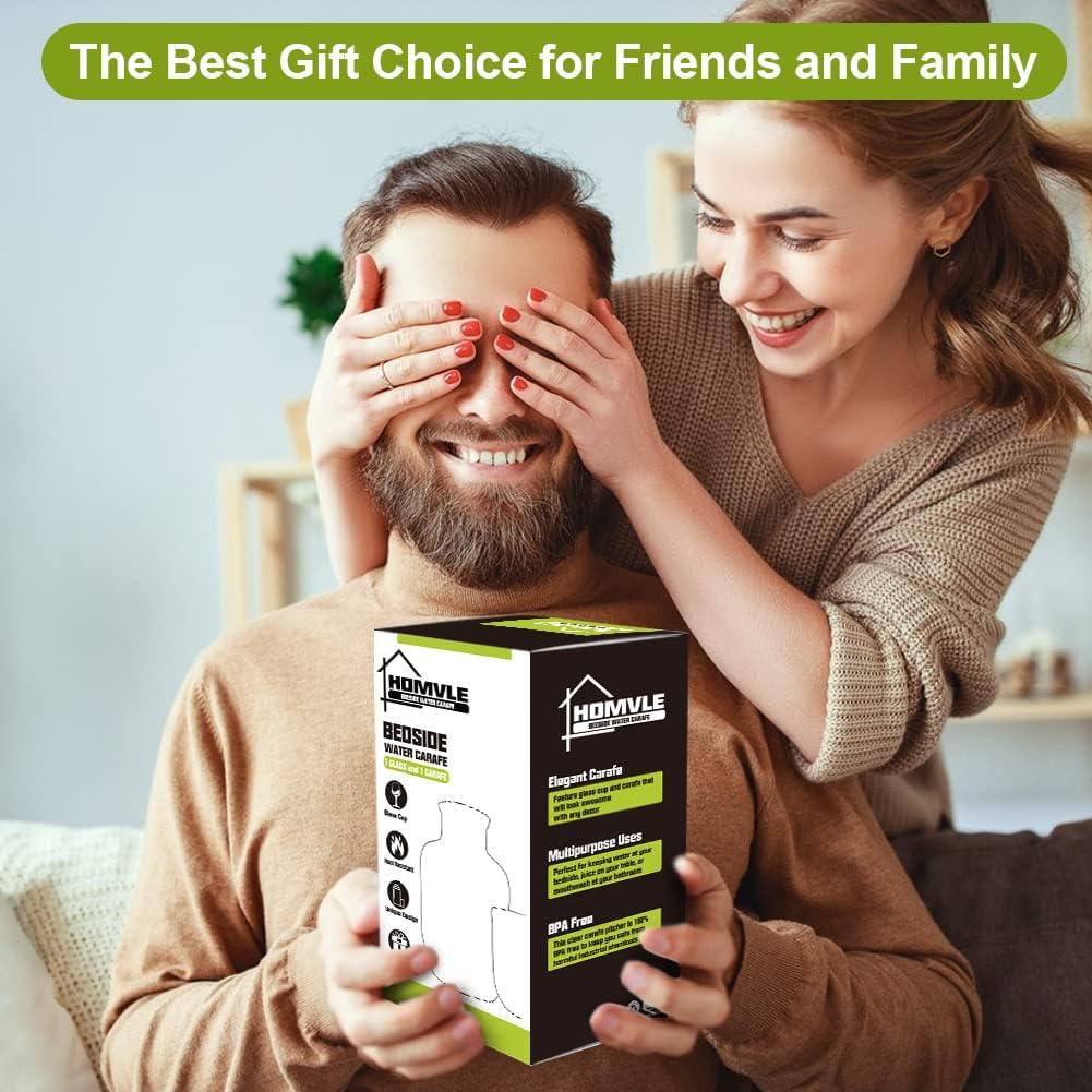 Juego de Jarra y Vaso Homvle 537ml Piedra Preciosa