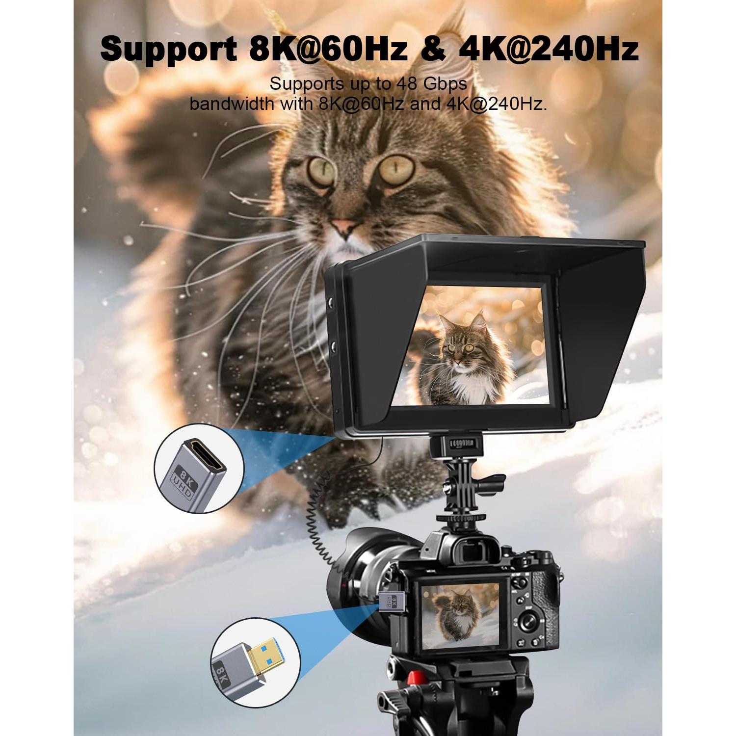 Cable HDMI a Micro HDMI Duttek 8K 0.30-0.46m 48Gbps