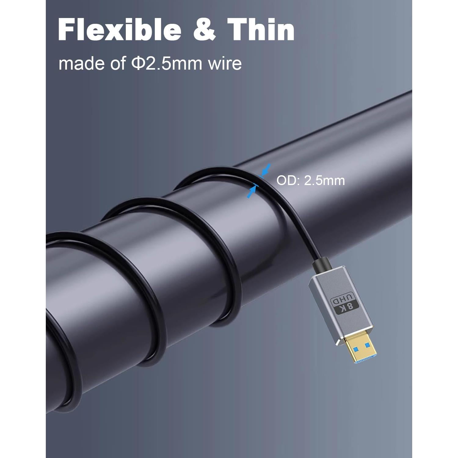 Cable HDMI a Micro HDMI Duttek 8K 0.30-0.46m 48Gbps