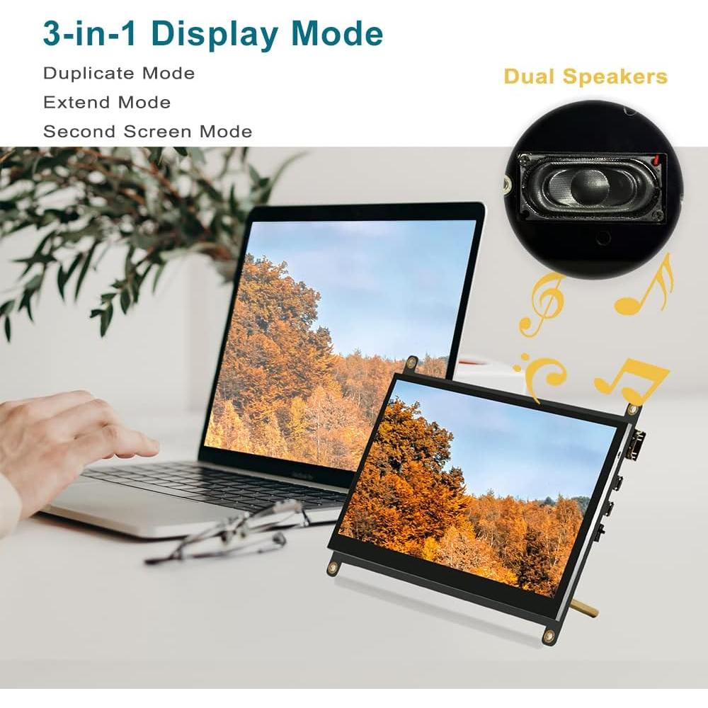 Pantalla Táctil 7" LESOWN LR7-ST IPS 1024x600 HDMI USB