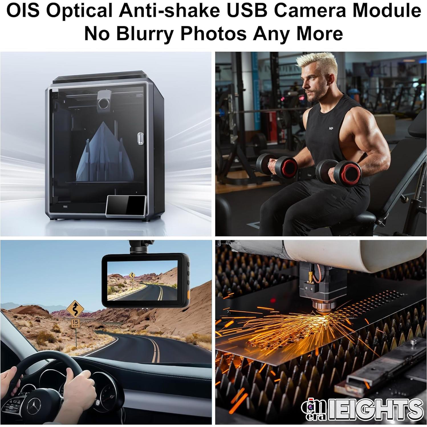 Cámara USB 4K IEights ELP-USB4KCAM05AF-V90, 11MP, Mini