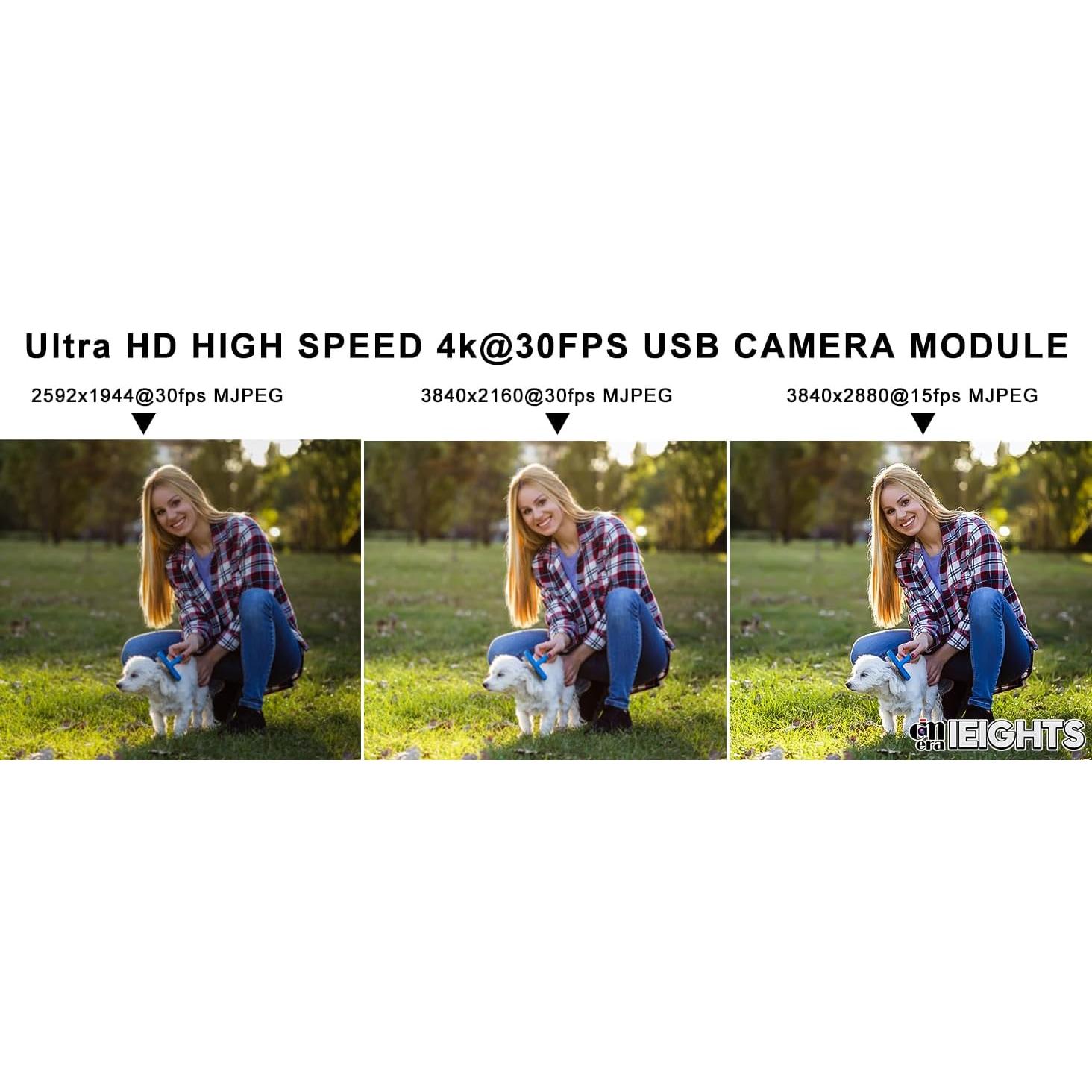 Cámara USB 4K IEights ELP-USB4KCAM05AF-V90, 11MP, Mini