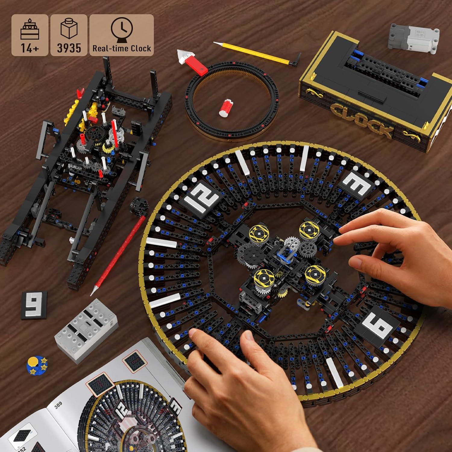 Reloj Mecánico DIY Mould King 10160 3675 Piezas 47.5cm