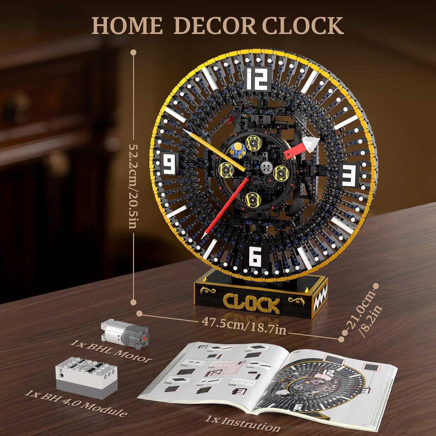 Reloj Mecánico DIY Mould King 10160 3675 Piezas 47.5cm