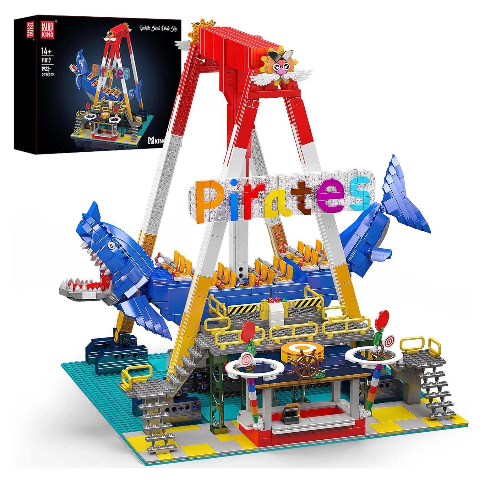 Conjunto de Construcción Barco Pirata Mould King 11017 1922 Piezas