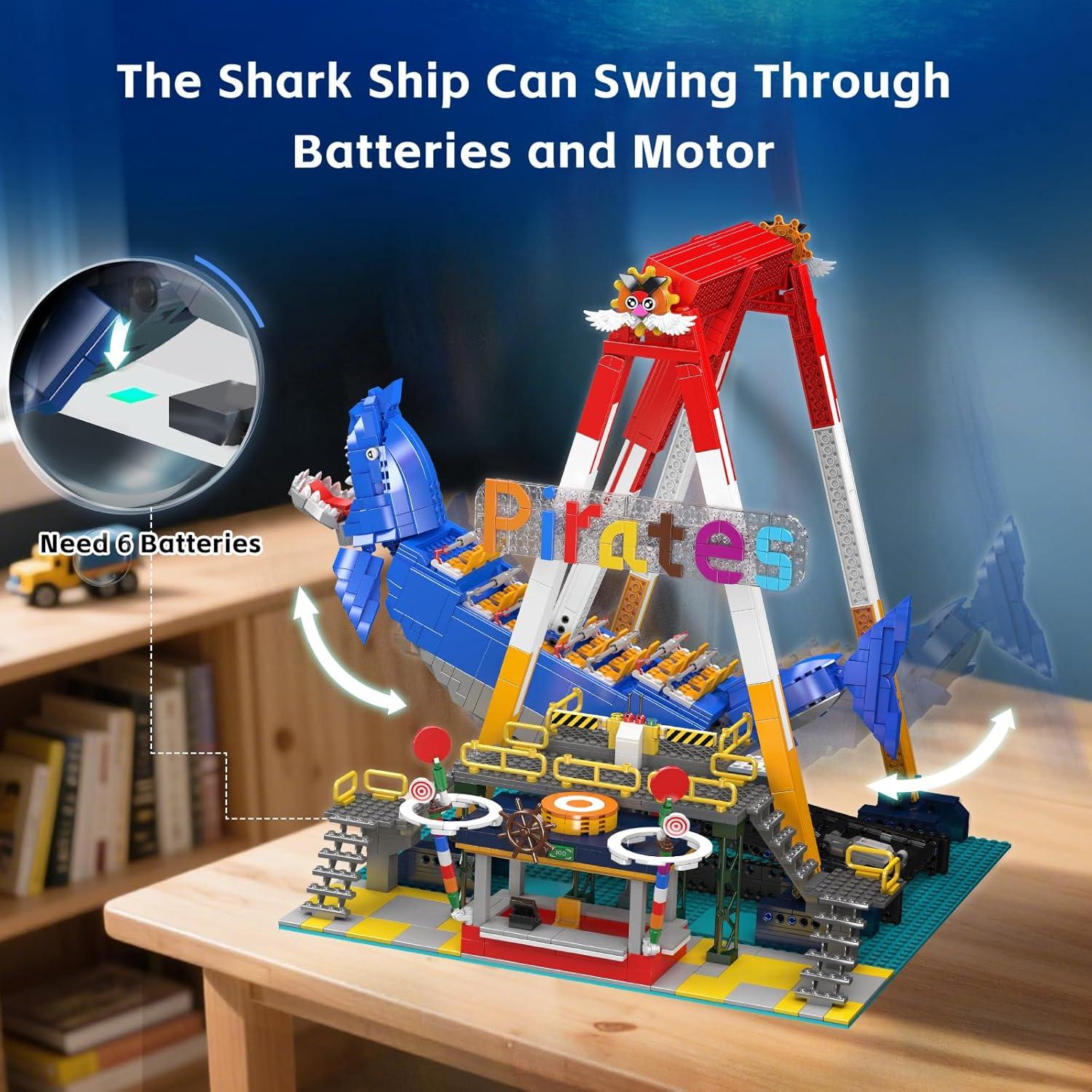 Conjunto de Construcción Barco Pirata Mould King 11017 1922 Piezas