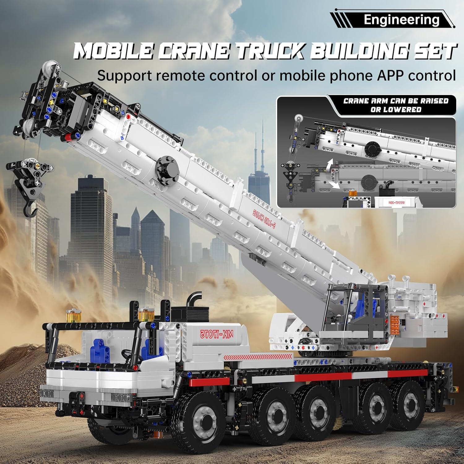 Grúa Mould King 17075 LTM 1110 Control Remoto 3248 Piezas