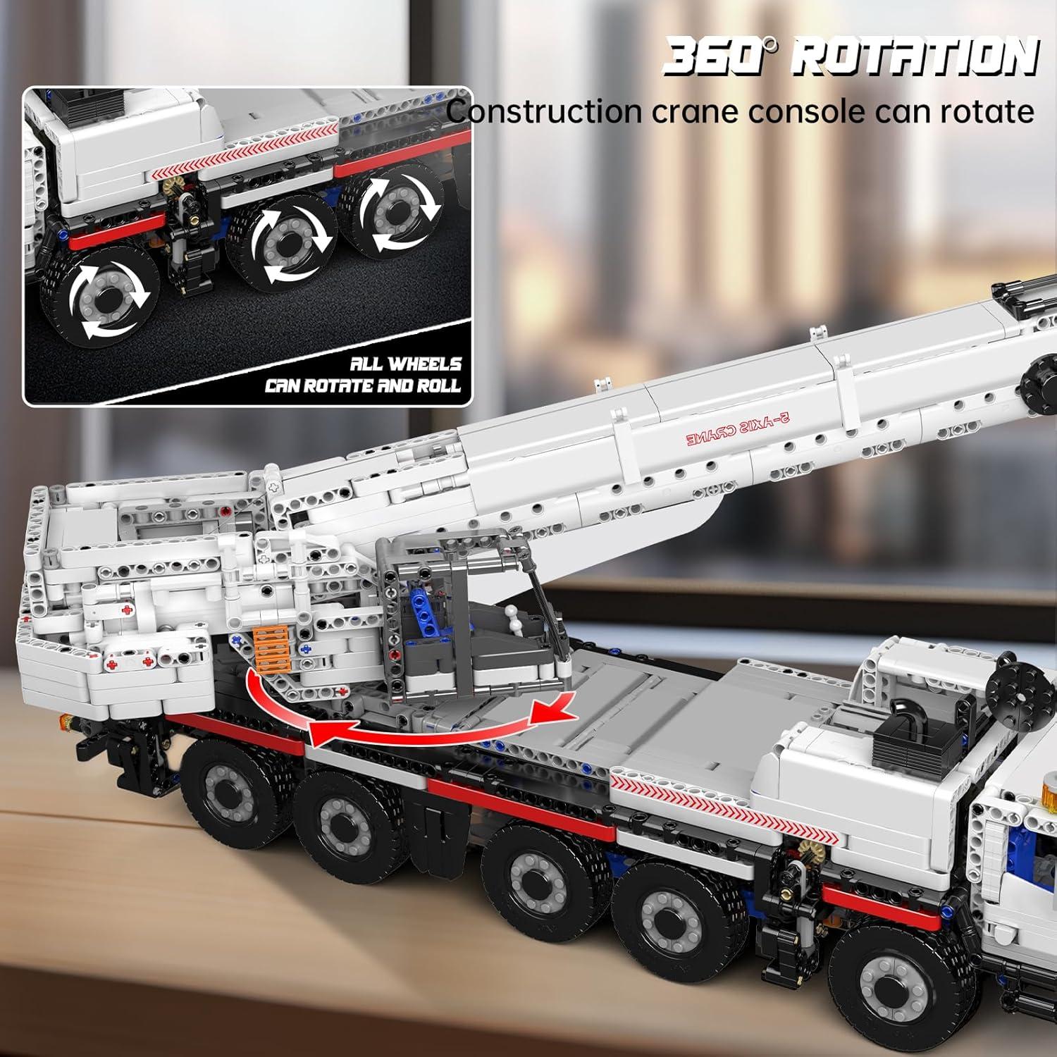 Grúa Mould King 17075 LTM 1110 Control Remoto 3248 Piezas