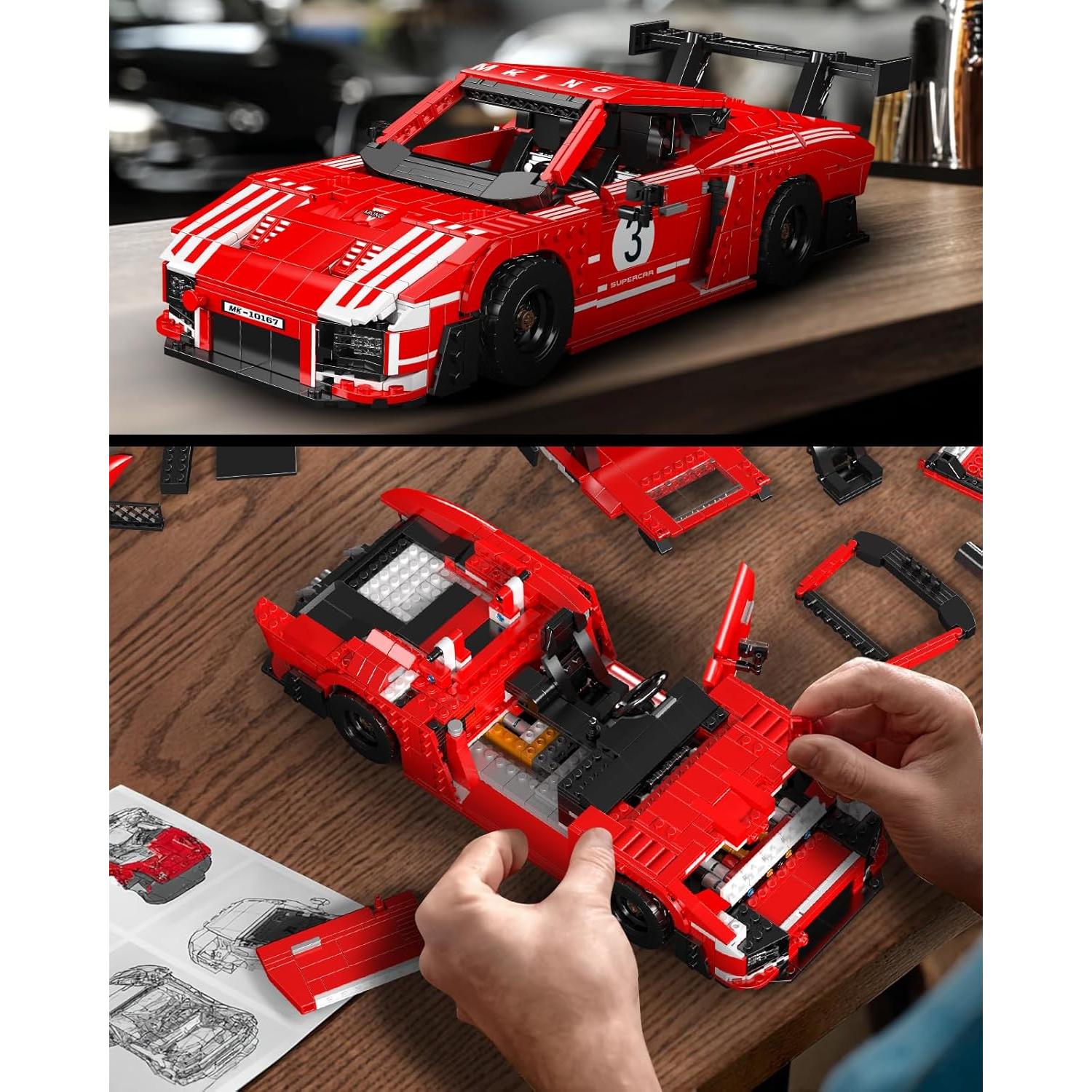 Mould King 935 Conjunto de Construcción Supercoche 1717 Piezas