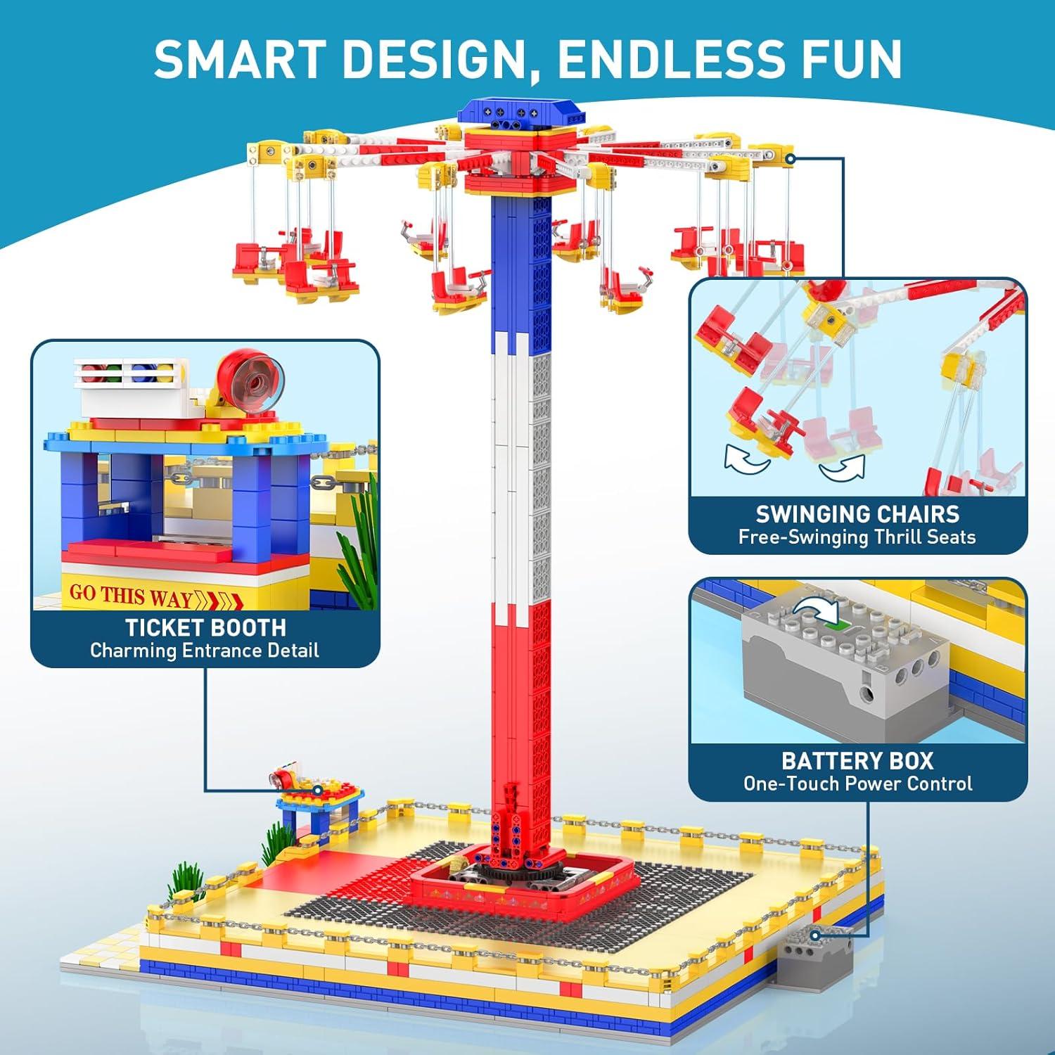 Mould King 11016 Set de Construcción Parque de Diversiones 1581 Piezas