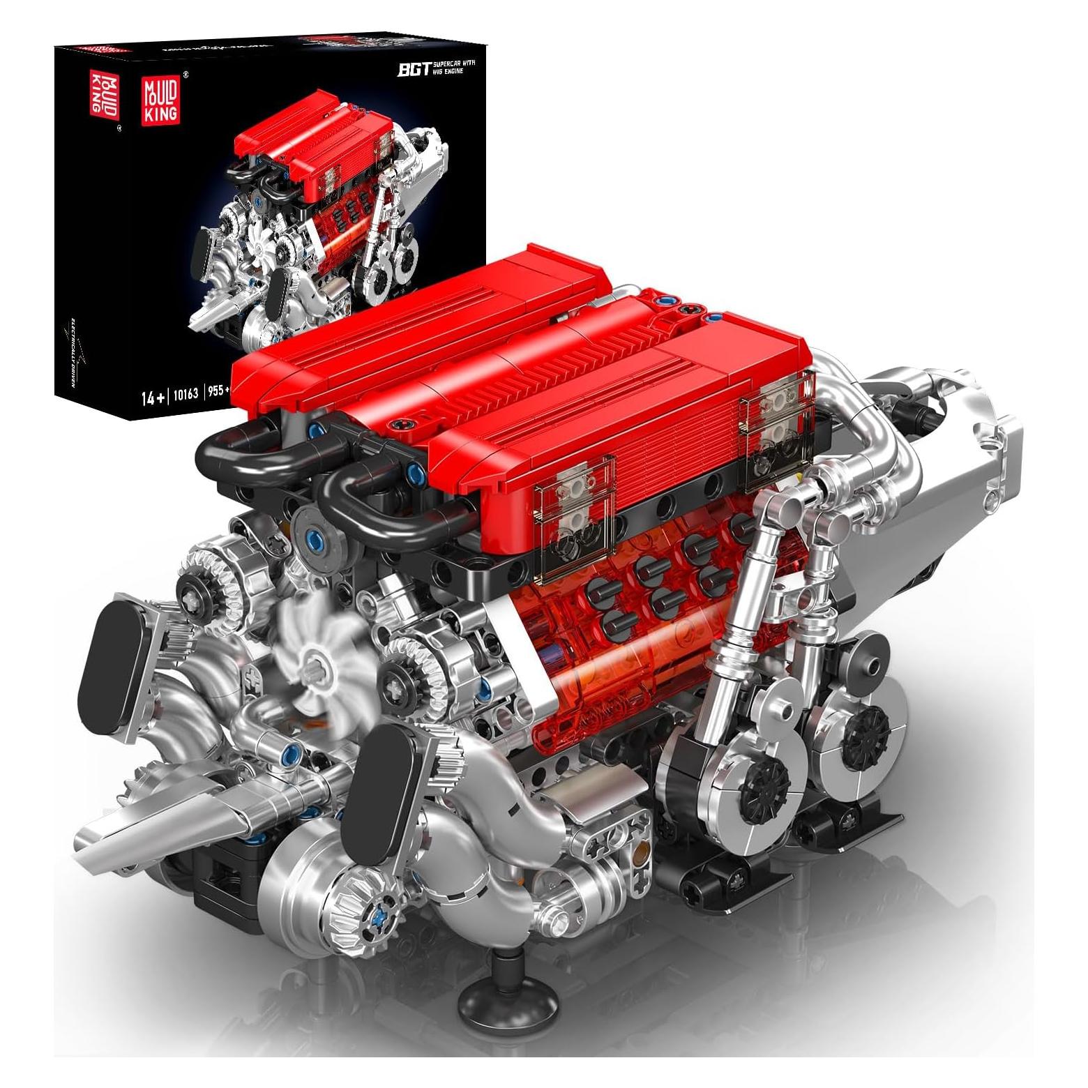 Kit de Construcción Mould King 10163 Motor W16 - 955 Piezas